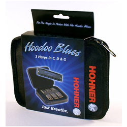 Hohner HBP HooDoo Blues Harmonica (3pk) Keys of C, D, G