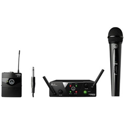 AKG WMS40MINI2-MIX-SET-US25AC Mini Wireless Vocal/Instrument Set (Freq: A/C)