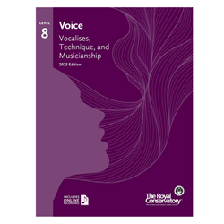 RCM V6V08 Vocal Technique & Musicianship Level 8 2025 Edition