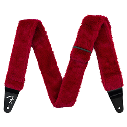 Fender 0990642025 2" Poodle Plush Strap - Red