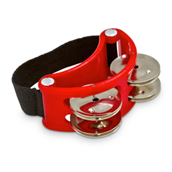 Mano Percussion MP188-R Foot tambourine black