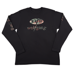 EVH 0222260406 Wolfgang Camo - L/S T-Shirt - Black - Sm