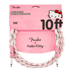 Fender 0990818123 Hello Kitty Instrument Cable 10 ft - Pink