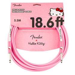 Fender 0990818156 Hello Kitty Instrument Cable 18.6 ft - Pink
