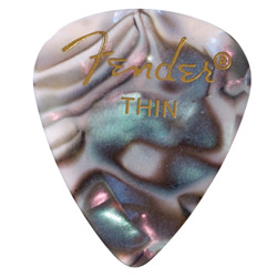 Fender 1980351757 Thin Abalone Premium Celluloid 351 Shape Picks 12-Pack