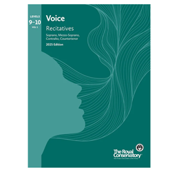 RCM V6V10 Voice Recitatives Levels 9-10 Vol 1. Soprano, Mezzo-Soprano, Countertenor 2025 Edition