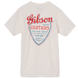 Gibson GTS-SSND-VWH-SM Superior Sound T-Shirt - Vintage White - Small