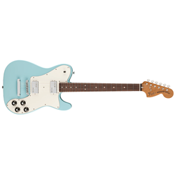 Fender 0115600704 Kingfish Delta Day Telecaster Deluxe RW Elecric Guitar - Daphne Blue w/ Hard Shell Case