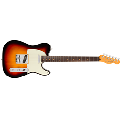 Fender 0118250800 American Ultra Luxe Vintage 60s Telecaster Custom Rosewood Fingerboard Electric Guitar -  3- Color Sunburst w/ Hardshell Case