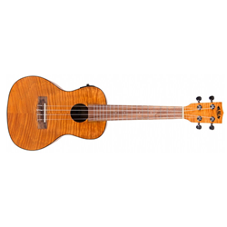 Kala KA-CEM Concert Electric-Acoustic Ukulele - Transparent Exotic w/ Gig Bag