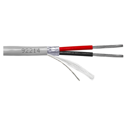 92214 Provo Multi-Conductor 22-2c STR TC FL SH 105° C CSA FT4 UL RoHS Grey JKT Microphone Cable - 1000ft