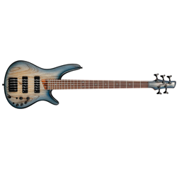 Ibanez SR605ECTF SR Series 5-string Electric Bass Guitar - Cosmic Blue Starburst Flat