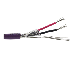 Provo 92401 24-1pr STR TC FL SH 110 ohms 80° C CSA FT4 UL RoHS Purple JKT DMX / AES / EBU Cable - 300M