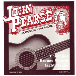 John Pearse JP600L 12-53 Phosphor Bronze Acoustic Strings Light