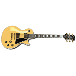 Gibson LPCU700BCGH Custom 70s Reissue Electric Guitar - Buttercream w/ Hardshell Case