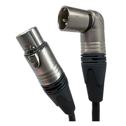 BRTB XM90M-6 XCalibur Series XLR 90 Degree Male to XLR Female Straight Cable - 6 ft