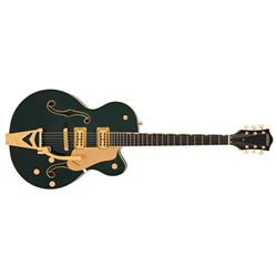 2506411548 Gretsch Synchromatic Nashville Hollow Body SC Bigsby Ebony Electric Guitar - Cadillac Green -