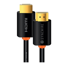Syncwire SW-HDMI-4K-12M Locking High Speed Pro-Grade HDMI 4K @ 60Hz 18Gb/s 3D w/ Ethernet C(UL) UL FT4 UHD HDR  - 12M