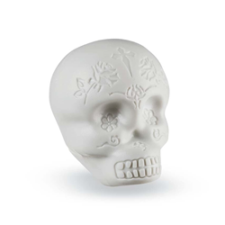 Latin Percussion LP006-GLO LP Sugar Skull Shaker, White