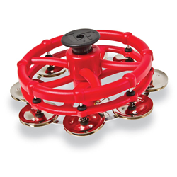 Latin Percussion LP193 Click Hi-Hat Tambourine - Red