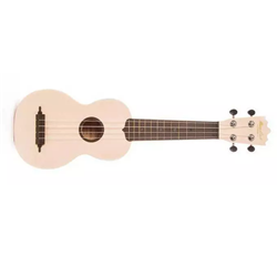 Beaver Creek BCABS-WHITE Ulina Soprano Ukulele - White w/ Gig Bag