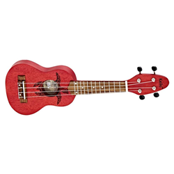 Keiki K1-RD K1 Series Soprano Ukulele - Okoume Fire Red