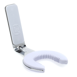 D&A WH-0101 Grip Guitar Wall Hanger - Chrome/White