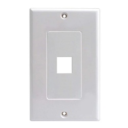 Synconnect SC-DJ1 1 Port Decora Insert w/ Decora Plate 2 pcs