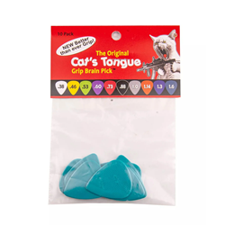 Cats Tongue J-CT67-10 (Discontinued) Grip Brain Picks (10 Pack) .67 mm Teal