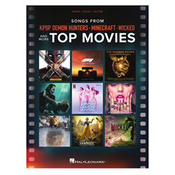 Hal Leonard 1938561 Songs from Kpop Demon Hunters, Minecraft, Wicked and More Top Movies - PVG