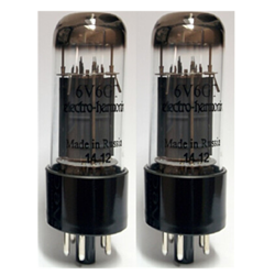 Electro-Harmonix 6V6EHPL 6V6 Platinum Power Tube Duet - Matched Pair