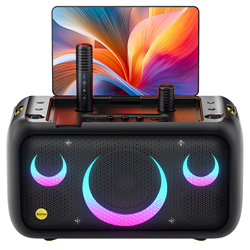 Ikarao BREAK X1 800W Portable Party Karaoke Speaker With Built in 13" Touch Screen Display & 2 Wireless Microphones
