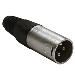 Bandstand C-XLRM Gold Plated XLR Male Nickel Connector End