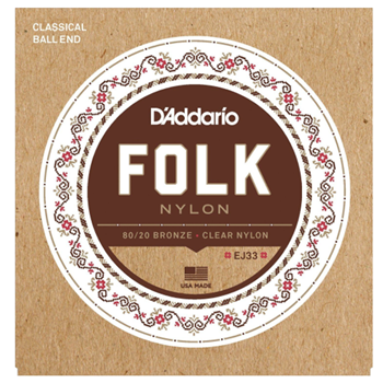 D'Addario EJ33 Ball End 80/20 Classical Gutiar Strings