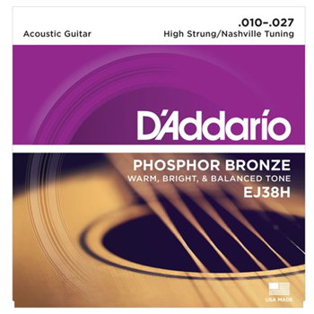 D'Addario EJ38H Set High Strung/nash Tune .010 - .027