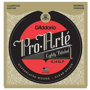 D'Addario EJ45LP Set Pro Arte Polished Composites - Clear Nylon