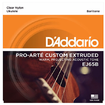 D'Addario EJ65B Baritone Ukulele Strings Clr