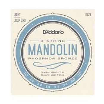 D'Addario EJ73 Loop End 10-38 Bronze 8 Mandolin Strings