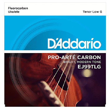 D'Addario EJ99TLG Set Tenor Ukulele Carbon Low Strings