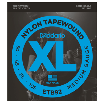 D'Addario ETB92 Bass Black Nylon Tapewound .050 - .105