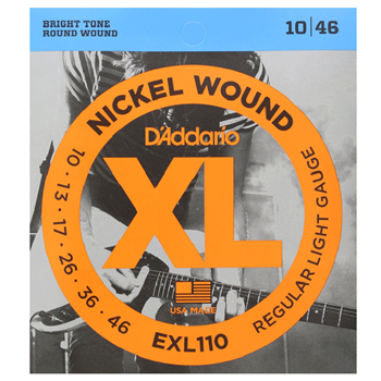 D'Addario EXL110 Nickel Wound 10-46 Reg Light 6 Electric Guitar Strings