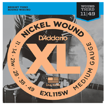 D'Addario EXL115W XL Nickel Wound Jazz/rock