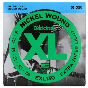 D'Addario EXL130 Nickel Wound Extra Super Light Strings 8-38