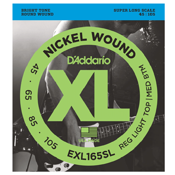 D'Addario EXL165SL .045 - .105 Reg Top Med Bottom Sl Bass Strings