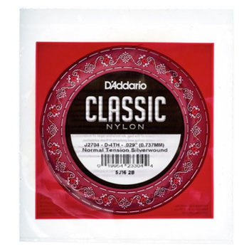 D'Addario J2704 Nylon Classical Guitar Single String - Normal Tension - Fourth String