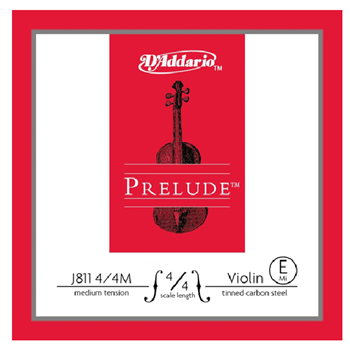 D'Addario J811 44M Prelude Steel Violin E String 4/4