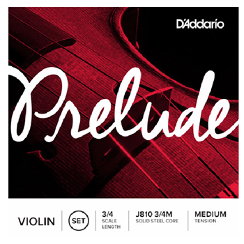 D'Addario J812 3 4M Prelude Steel Violin A 3/4