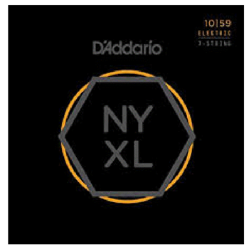 D'Addario NYXL1059 Nickel Wound 7-String Electric Guitar Strings, Regular Light, 10-59