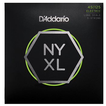 D'Addario NYXL45125 Bass Strings 45-125 Long 5-String