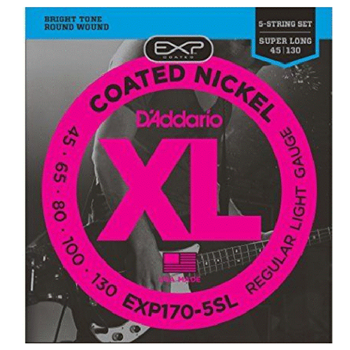 D'Addario NYXL45130 Bass Strings Set 45-130 Long 5 Strings